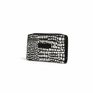 Vera Bradley Black and White Croc-Embossed Wallet
